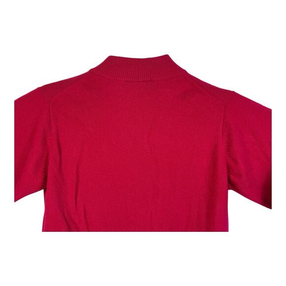 Vintage The He-Ro Group 100% Cashmere Pink Fuchsia Sweater Size Medium - Picture 6 of 11